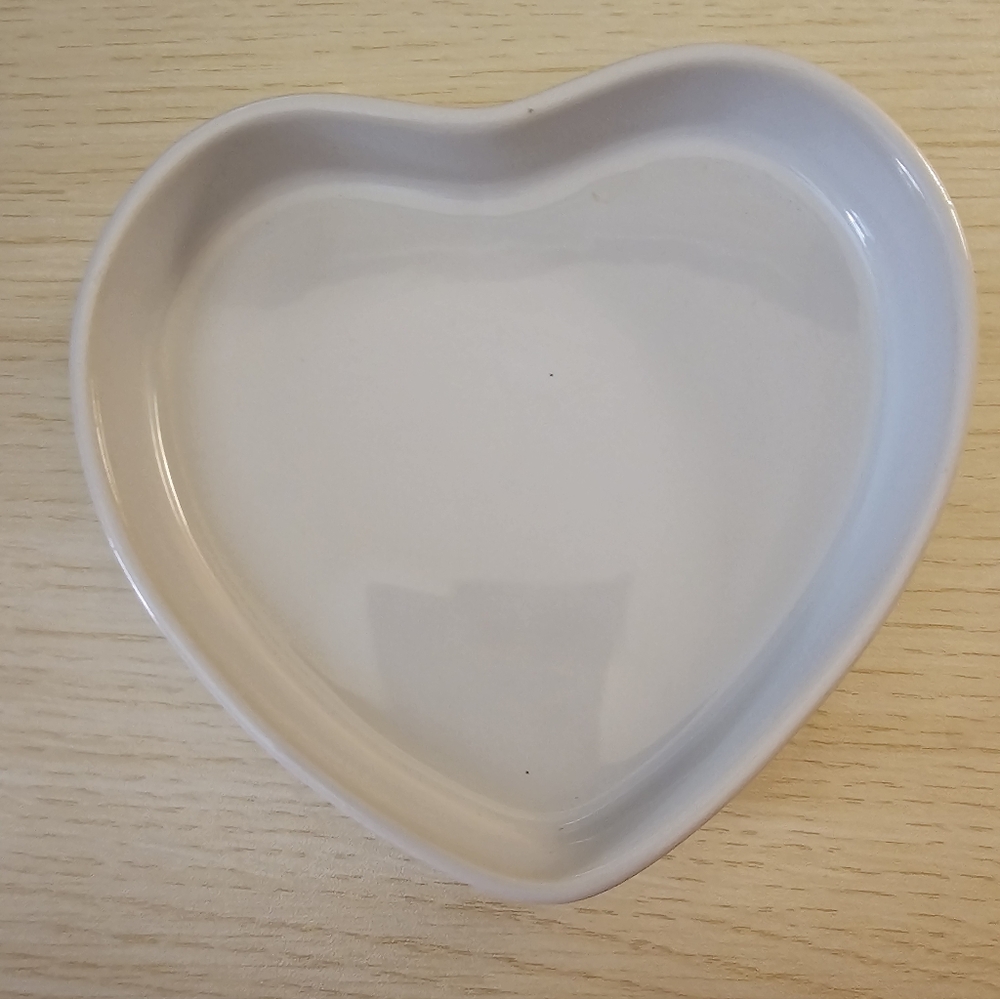 Vintage Kim Anderson Heart Shaped Ceramic Music Box And Trinket Holder Works View 2